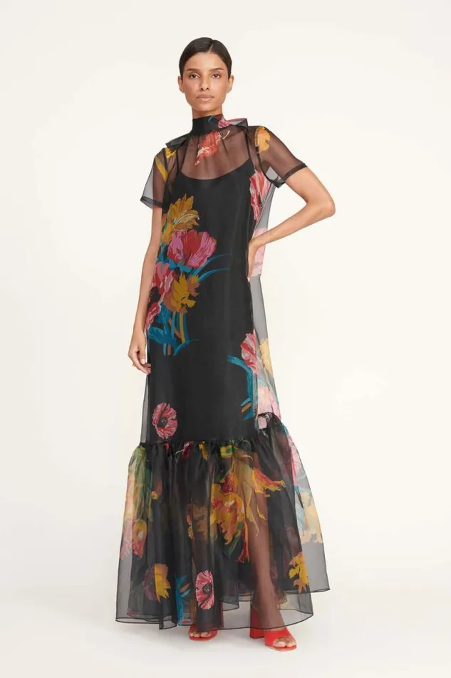 STAUD Dresses CALLUNA DRESS First Bloom Night 8211 Women STAUD Dresses CALLUNA DRESS First Bloom Night 8211 Women