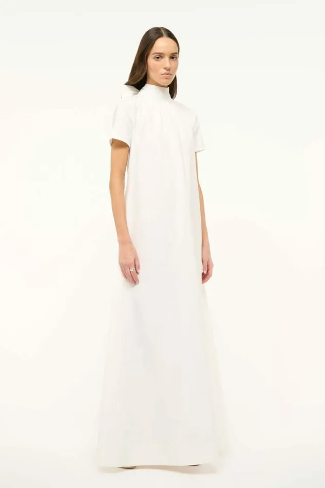 STAUD Dresses ILANA DRESS White 8211 Women STAUD Dresses ILANA DRESS White 8211 Women