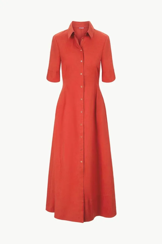 STAUD Dresses JOAN MAXI DRESS Rust 8211 Women STAUD Dresses JOAN MAXI DRESS Rust 8211 Women