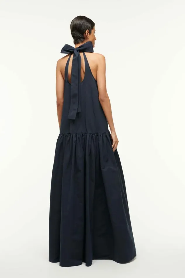 STAUD Dresses MAXI MARLOWE DRESS Navy 8211 Women STAUD Dresses MAXI MARLOWE DRESS Navy 8211 Women