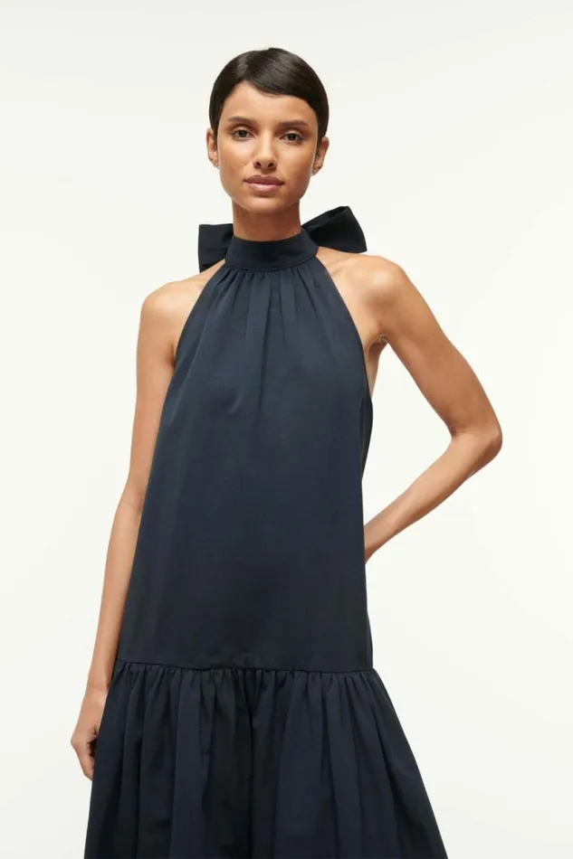STAUD Dresses MAXI MARLOWE DRESS Navy 8211 Women STAUD Dresses MAXI MARLOWE DRESS Navy 8211 Women
