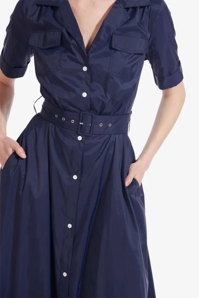 STAUD Dresses MILLIE DRESS Navy 8211 Women STAUD Dresses MILLIE DRESS Navy 8211 Women