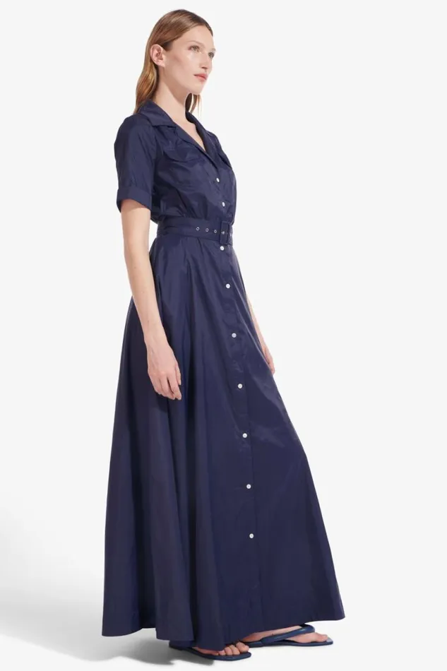 STAUD Dresses MILLIE DRESS Navy 8211 Women STAUD Dresses MILLIE DRESS Navy 8211 Women
