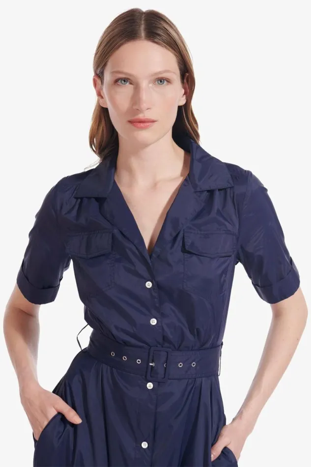 STAUD Dresses MILLIE DRESS Navy 8211 Women STAUD Dresses MILLIE DRESS Navy 8211 Women
