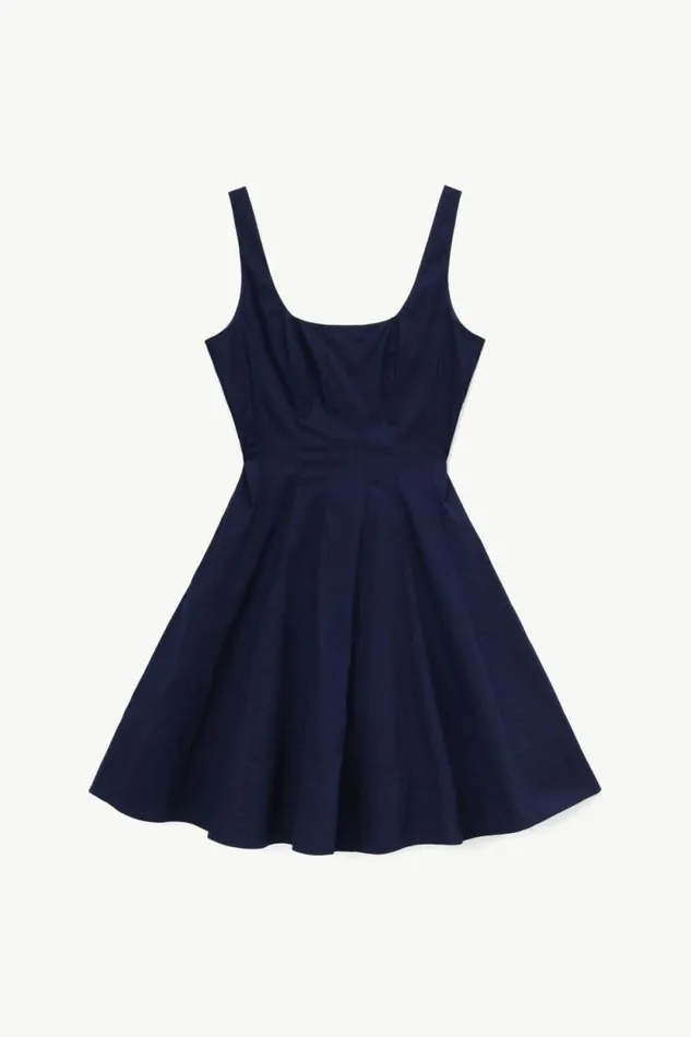 STAUD Dresses MINI WELLS DRESS Navy 8211 Women STAUD Dresses MINI WELLS DRESS Navy 8211 Women