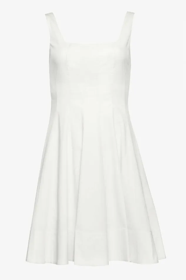 STAUD Dresses MINI WELLS DRESS White 8211 Women STAUD Dresses MINI WELLS DRESS White 8211 Women