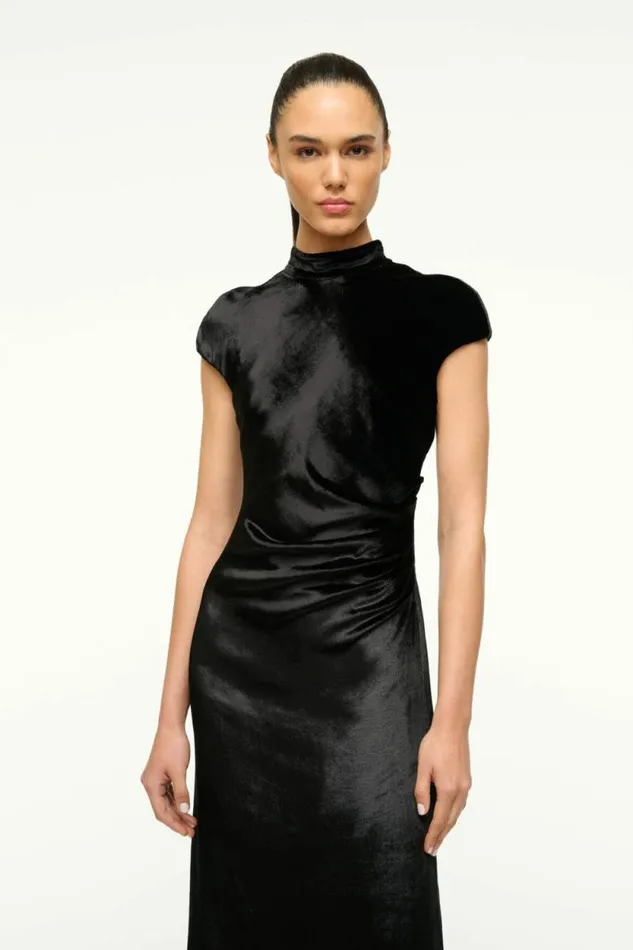 STAUD Dresses TINA DRESS Black 8211 Women STAUD Dresses TINA DRESS Black 8211 Women