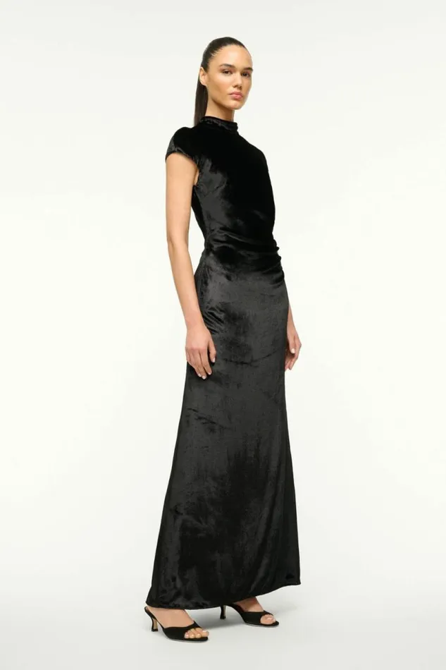 STAUD Dresses TINA DRESS Black 8211 Women STAUD Dresses TINA DRESS Black 8211 Women