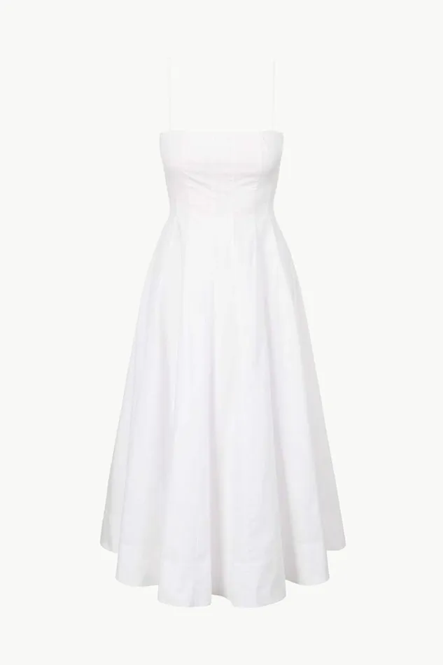 STAUD Dresses WYLIE DRESS White 8211 Women STAUD Dresses WYLIE DRESS White 8211 Women