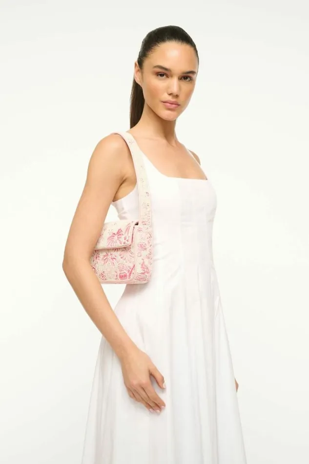 STAUD Shoulder TOMMY BEADED BAG Ivory Cherry Blossom Toile 8211 Women STAUD Shoulder TOMMY BEADED BAG Ivory Cherry Blossom Toile 8211 Women
