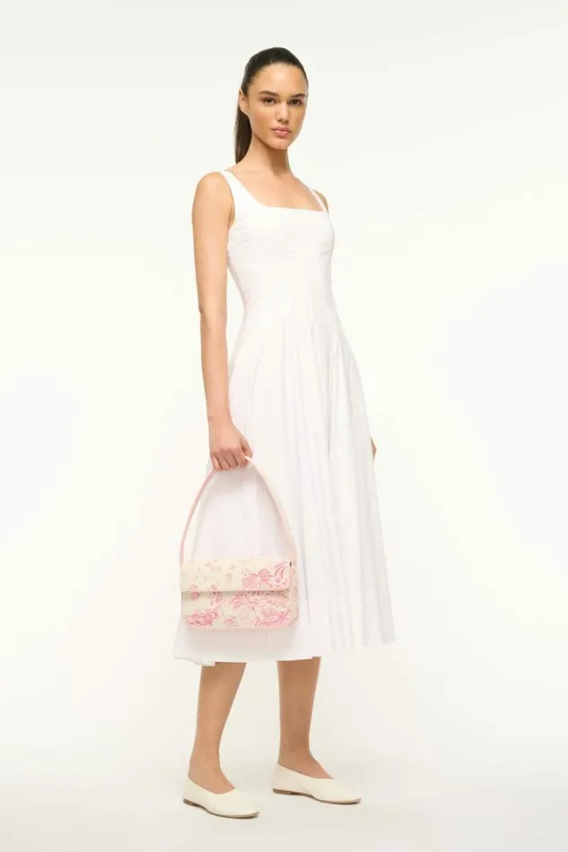 STAUD Shoulder TOMMY BEADED BAG Ivory Cherry Blossom Toile 8211 Women STAUD Shoulder TOMMY BEADED BAG Ivory Cherry Blossom Toile 8211 Women