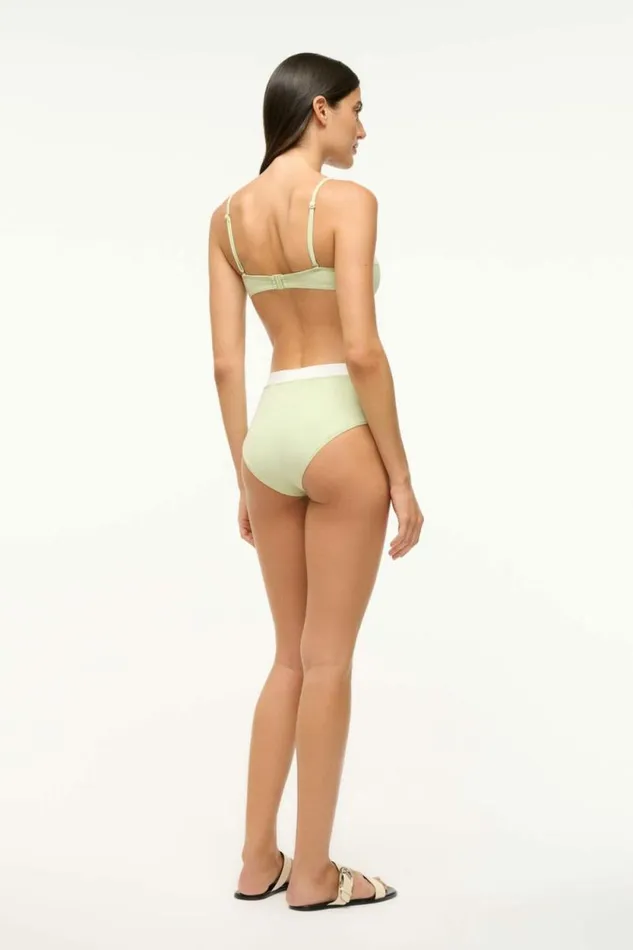 STAUD Swim JO BALCONETTE BIKINI TOP Pale Jade White 8211 Women STAUD Swim JO BALCONETTE BIKINI TOP Pale Jade White 8211 Women