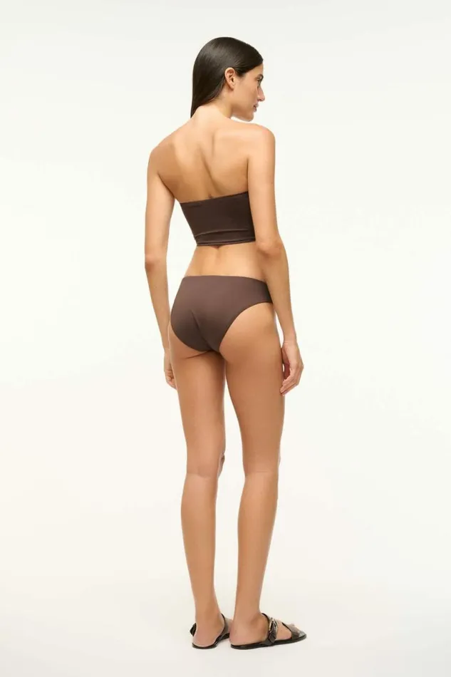 STAUD Swim JUNO BIKINI TOP Dark Chocolate 8211 Women STAUD Swim JUNO BIKINI TOP Dark Chocolate 8211 Women