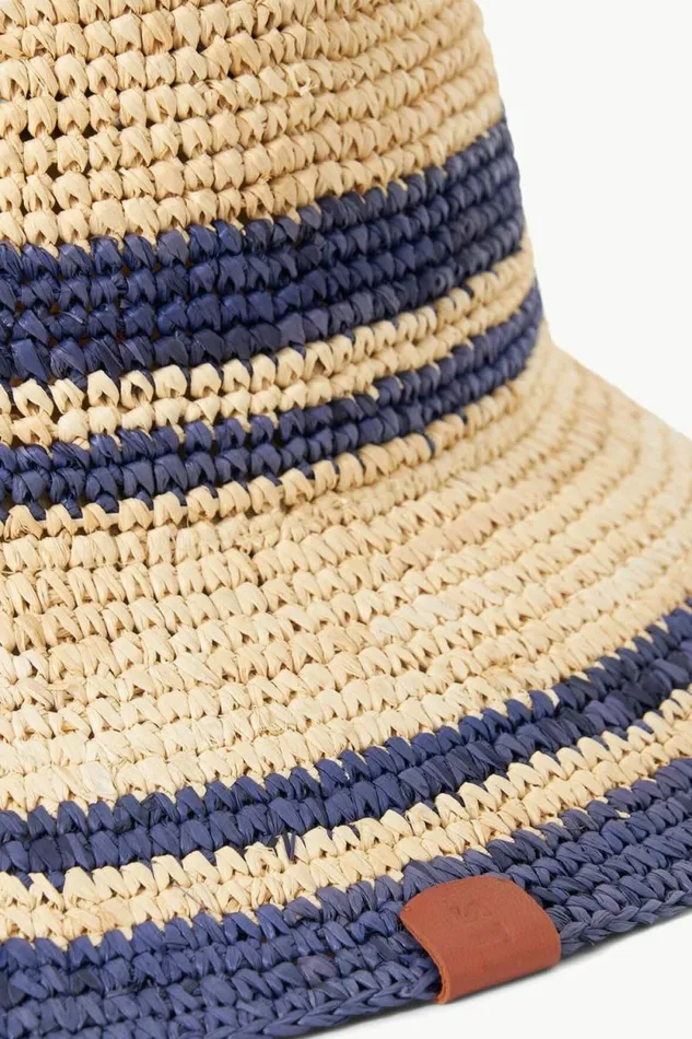 STAUD Swim RITA BUCKET HAT Natural Navy 8211 Women STAUD Swim RITA BUCKET HAT Natural Navy 8211 Women