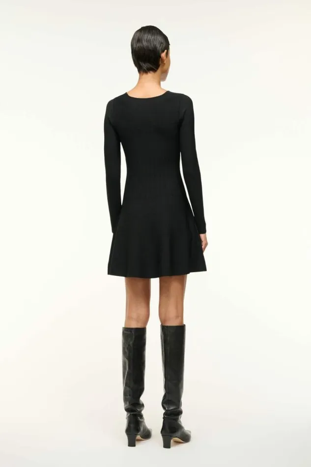 STAUD The Knit Shop DEORA DRESS Black 8211 Women STAUD The Knit Shop DEORA DRESS Black 8211 Women