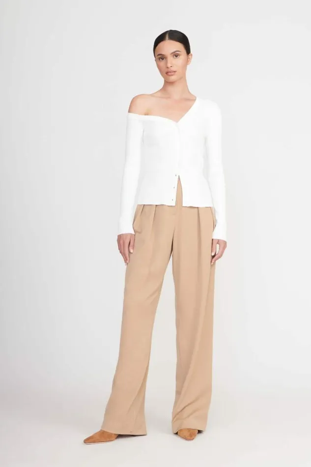 STAUD Tops CRAFTSMAN SWEATER Ivory 8211 Women STAUD Tops CRAFTSMAN SWEATER Ivory 8211 Women