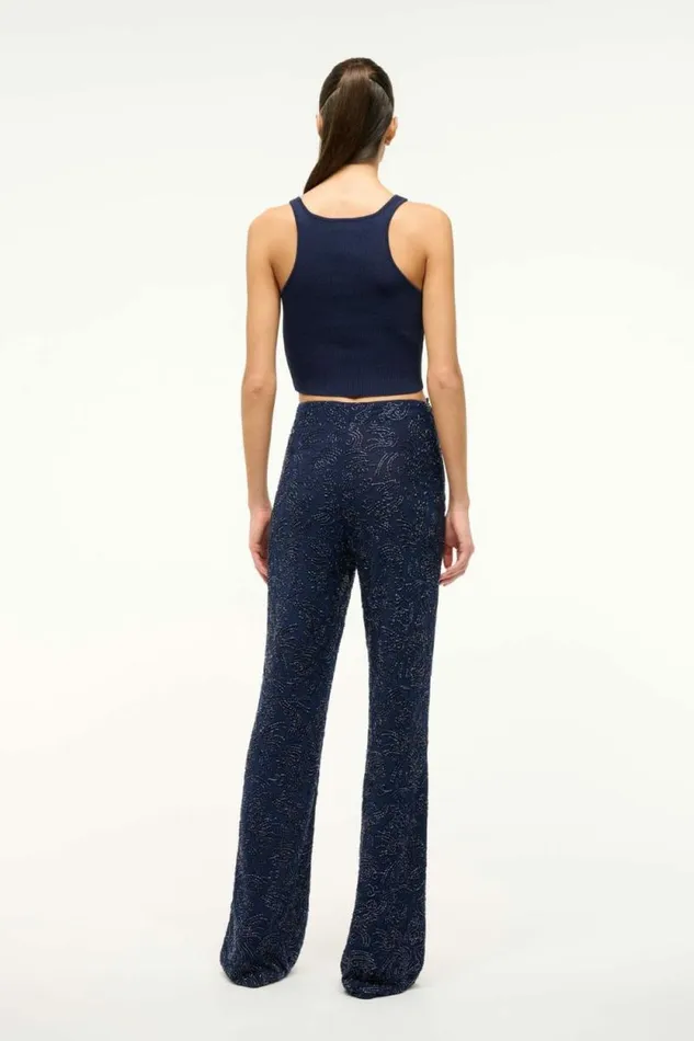 STAUD Tops IBISCO CROPPED TANK Navy 8211 Women STAUD Tops IBISCO CROPPED TANK Navy 8211 Women