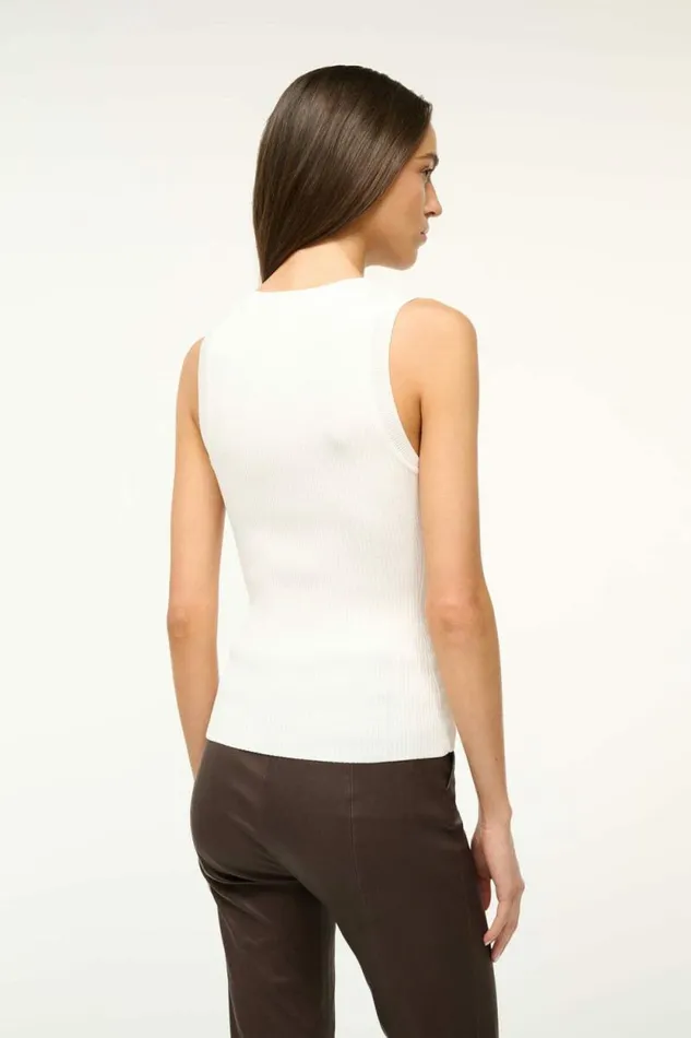 STAUD Tops JULIETTE TOP Ivory 8211 Women STAUD Tops JULIETTE TOP Ivory 8211 Women
