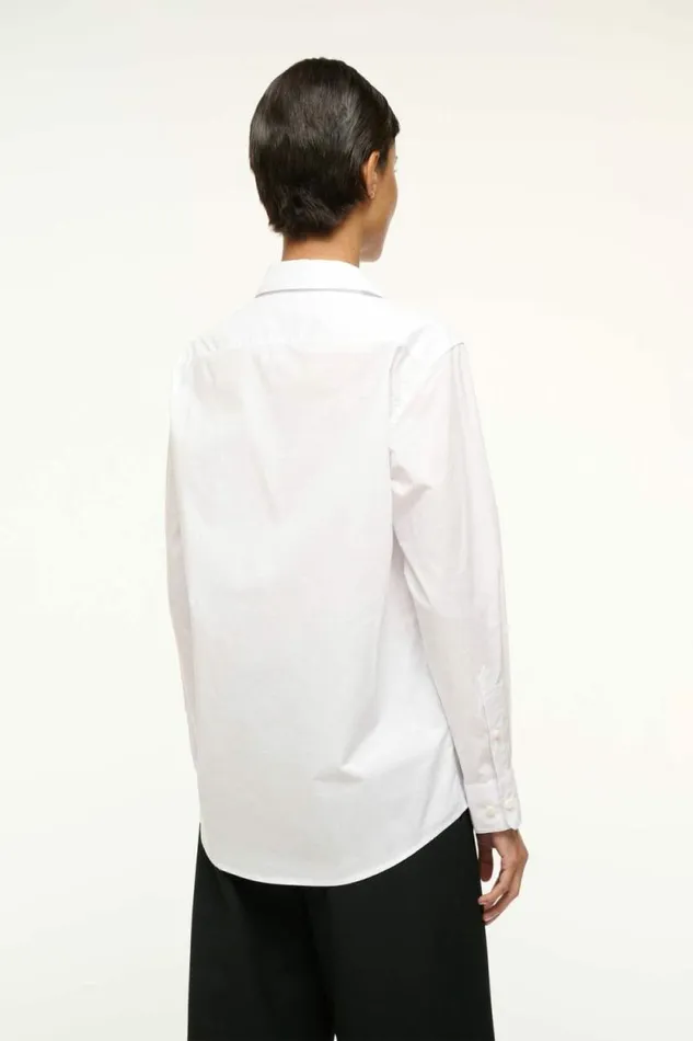 STAUD Tops ROXBURY POPLIN SHIRT White 8211 Women STAUD Tops ROXBURY POPLIN SHIRT White 8211 Women