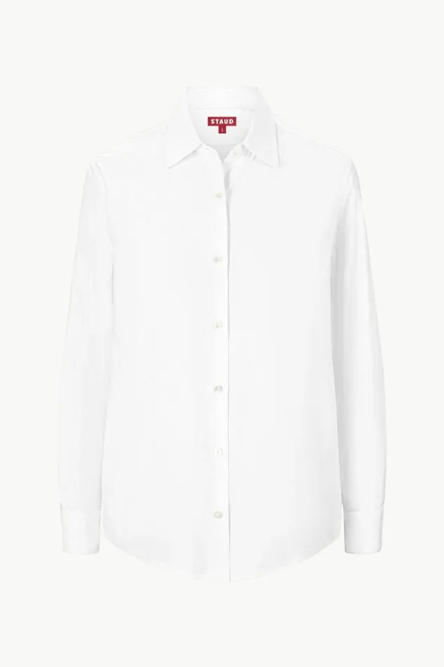 STAUD Tops ROXBURY POPLIN SHIRT White 8211 Women STAUD Tops ROXBURY POPLIN SHIRT White 8211 Women