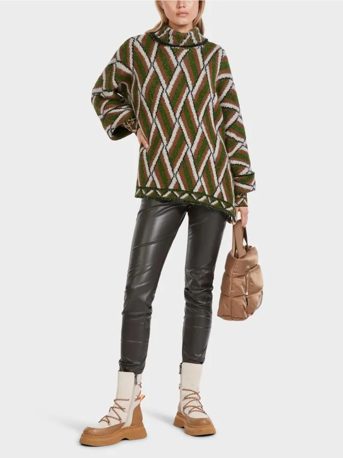 Strick Damen Marc Cain Weiter Sweater Knitted In Germany Orient Green