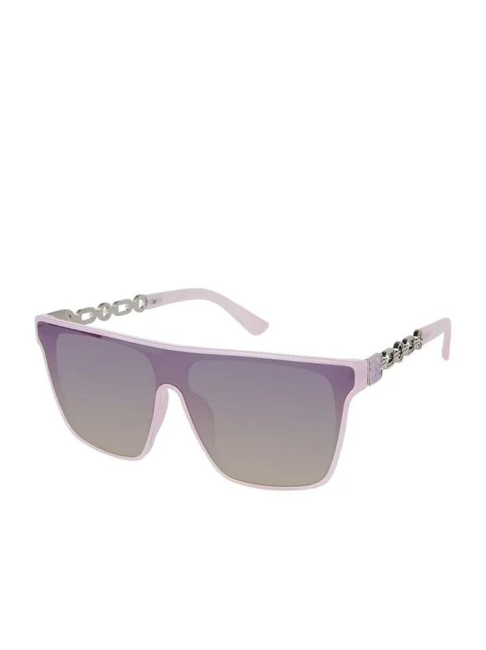 Sunglasses Accessories Jessica Simpson Metal Square Shield Sunglasses In Lavender