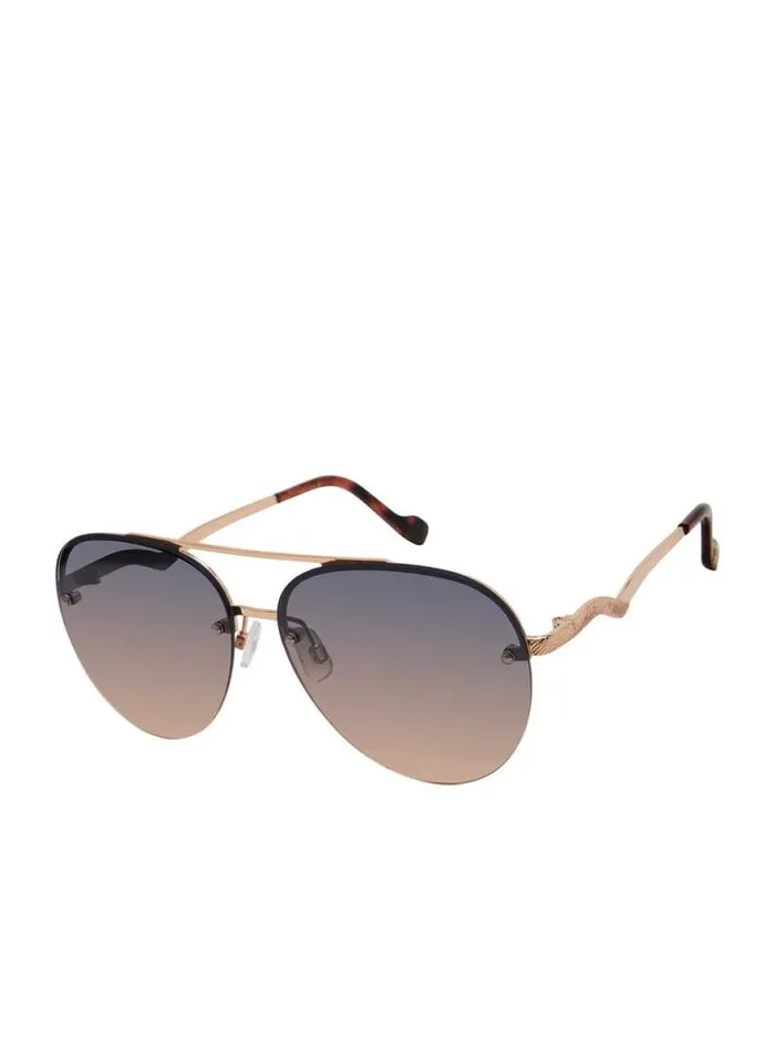 Sunglasses Accessories Jessica Simpson Rimless Metal Aviator Sunglasses In Gold