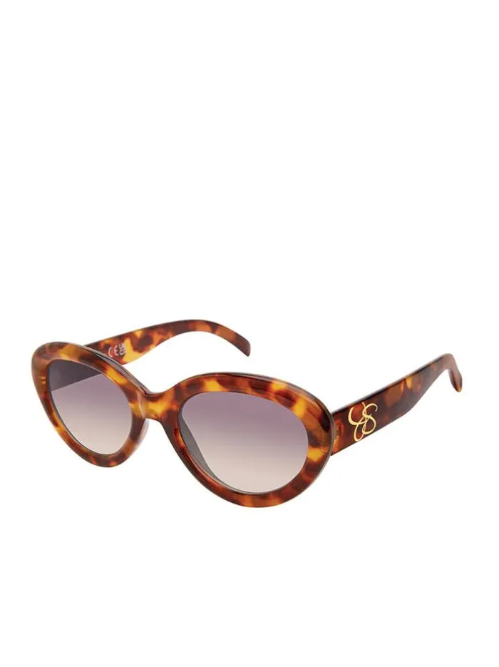 Sunglasses Accessories Jessica Simpson Round Cat Eye Sunglasses In Tortoise