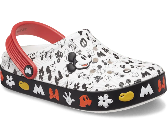 Toddler Mickey Off Court Clog White Women Crocs Platforms 038 Wedges