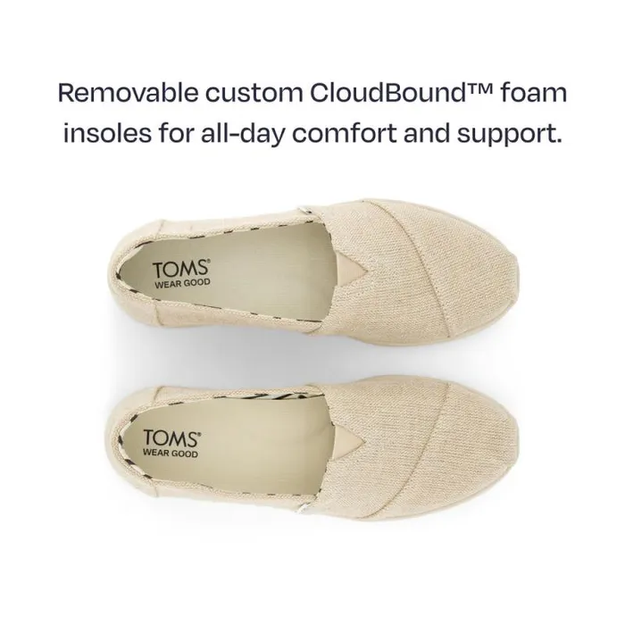 Toms Alpargatas Alpargata Plus Natural Heritage Canvas 8211 Women Toms Alpargatas Alpargata Plus Natural Heritage Canvas 8211 Women