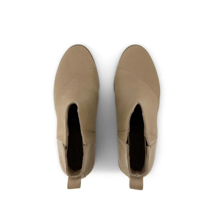 Toms Boots and Booties Clare Wedge Boot Dune Nubuck Leather Suede 8211 Women Toms Boots and Booties Clare Wedge Boot Dune Nubuck Leather Suede 8211 Women