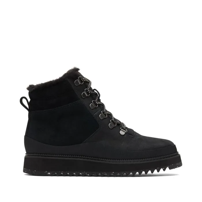 Toms Boots and Booties Mojave Boot Water Resistant All Black With Faux Fur 8211 Women