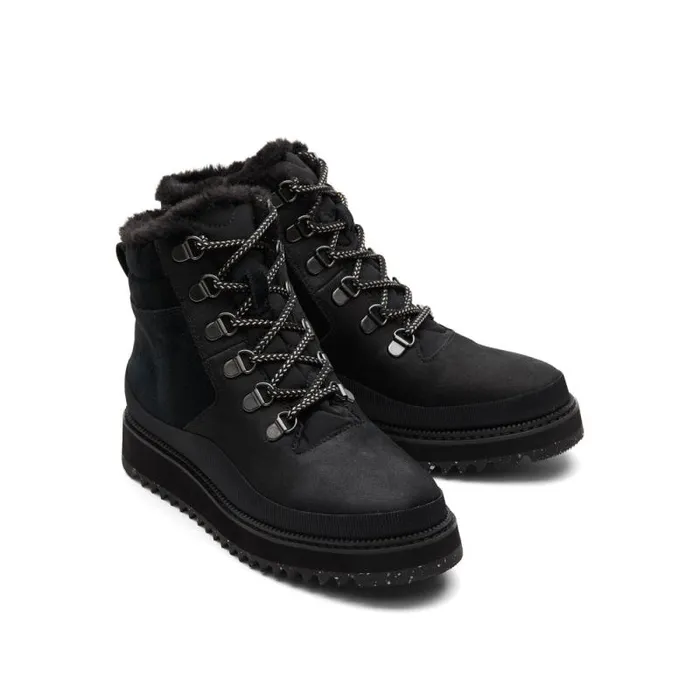 Toms Boots and Booties Mojave Boot Water Resistant All Black With Faux Fur 8211 Women Toms Boots and Booties Mojave Boot Water Resistant All Black With Faux Fur 8211 Women