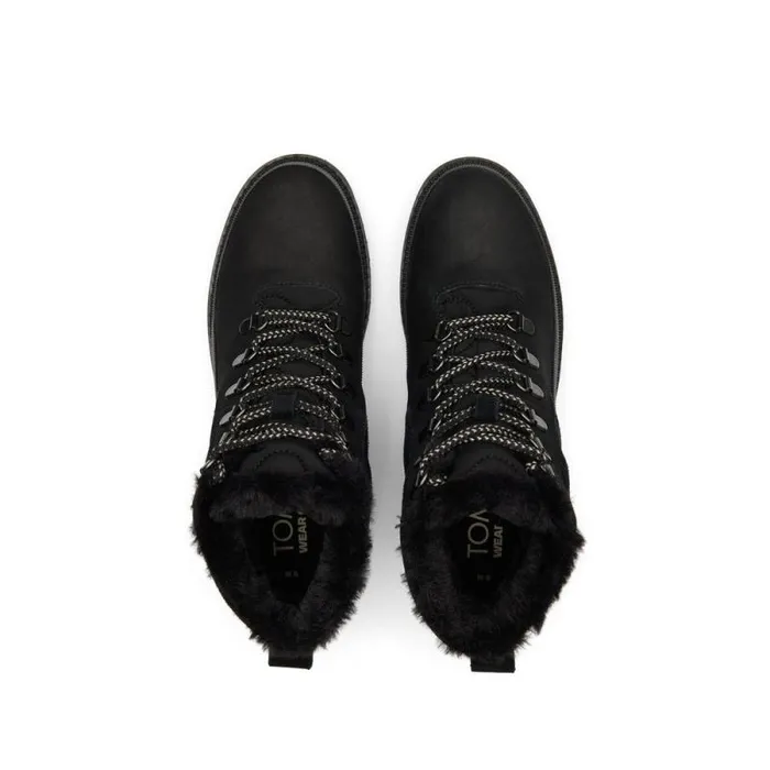Toms Boots and Booties Mojave Boot Water Resistant All Black With Faux Fur 8211 Women Toms Boots and Booties Mojave Boot Water Resistant All Black With Faux Fur 8211 Women