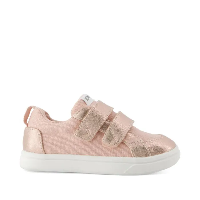 Toms Dress Casual Cruz Double Strap Toddler Sneaker Pale Rose Metallic Pu 8211 Kids