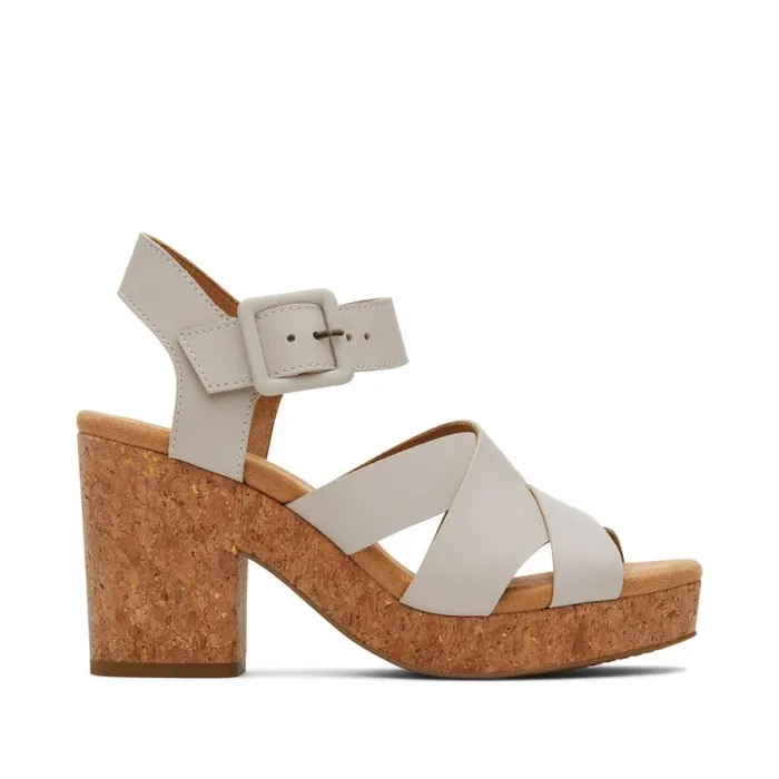 Toms Heels and Wedges Ava Sandal Putty Natural 8211 Women