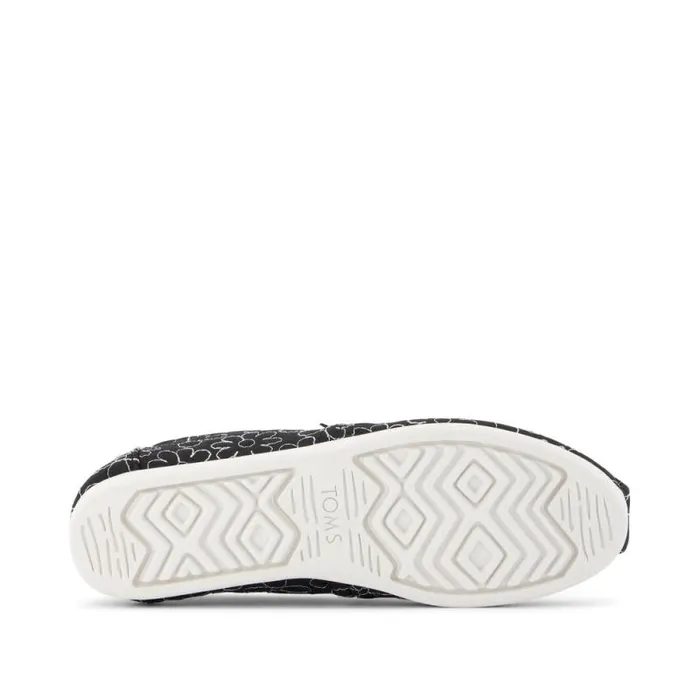 Toms TOMS Classics Alpargata Cloudbound Black Quilted Daisies 8211 Women Toms TOMS Classics Alpargata Cloudbound Black Quilted Daisies 8211 Women