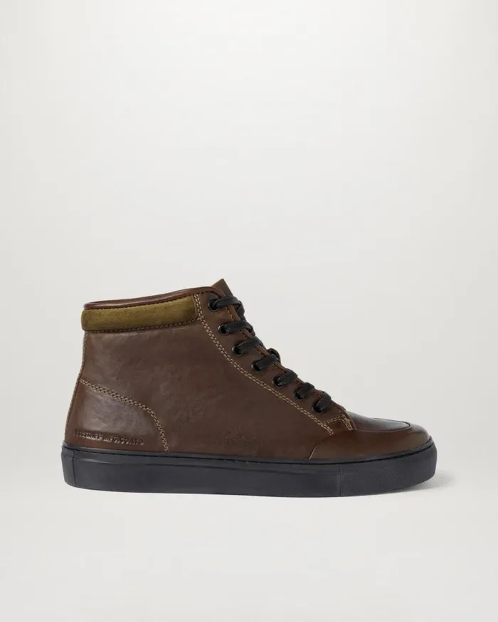 Trainers Men Belstaff Rally High Top Trainers Khaki