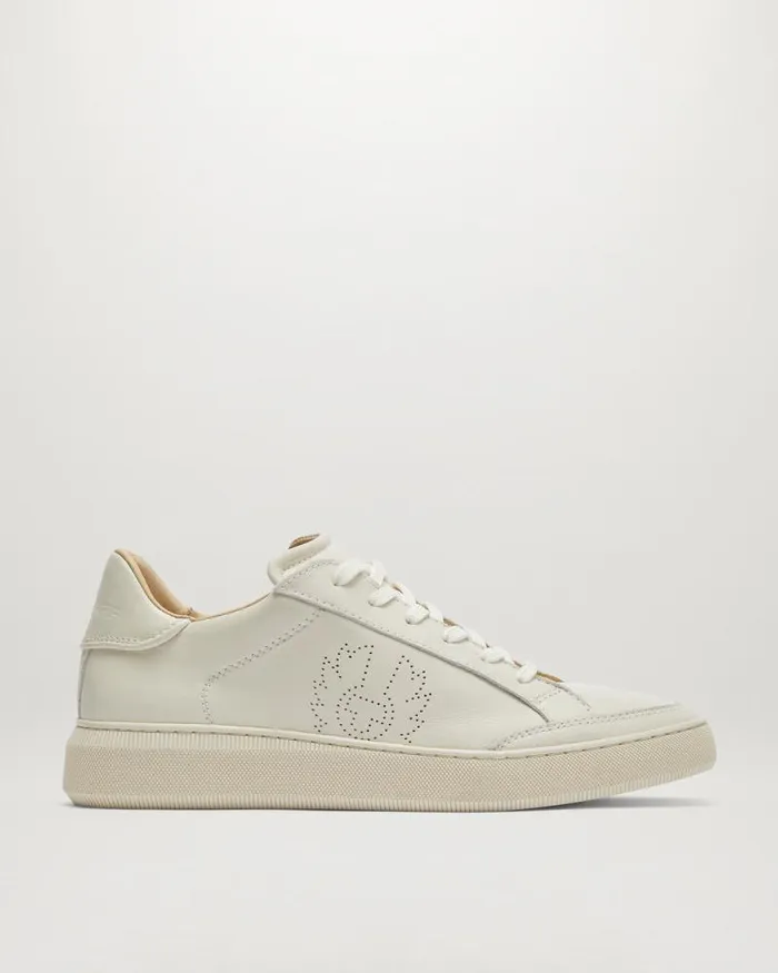 Trainers Men Belstaff Track Low Top Trainers Clean White