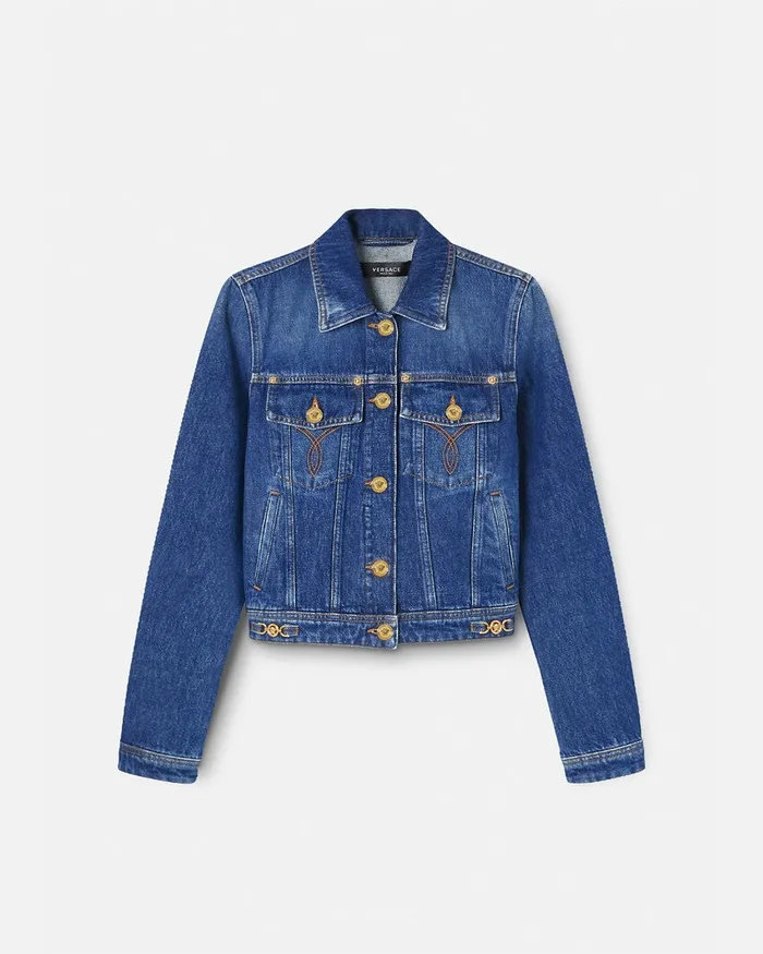 Versace Outerwear and Coats Women Denim Jacket Blue