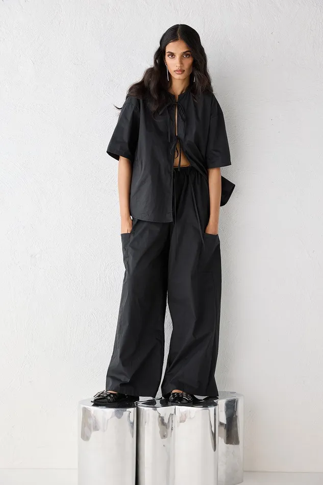 VRG GRL Amaya Pants Black Women Pants VRG GRL Amaya Pants Black Women Pants