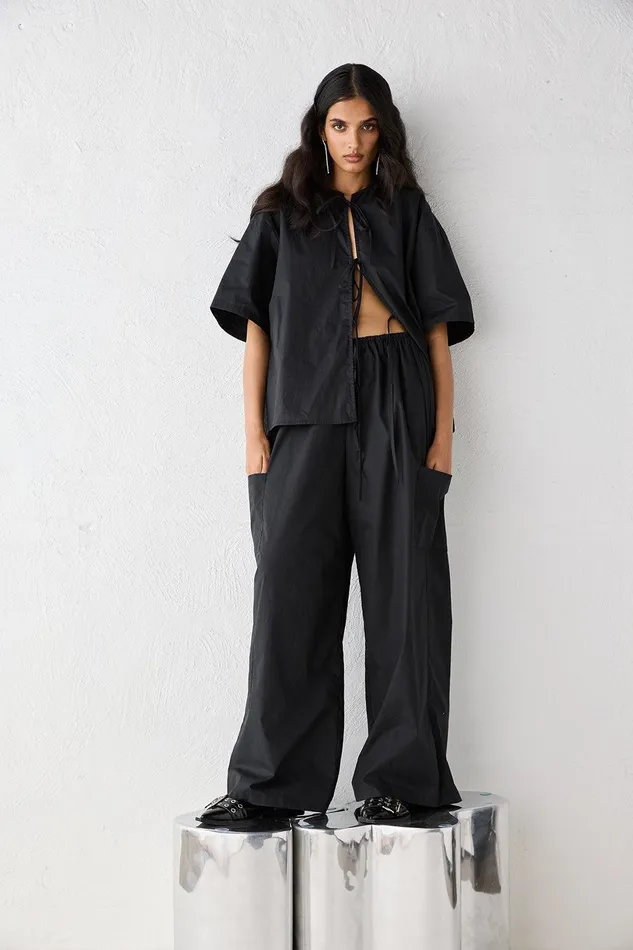 VRG GRL Amaya Pants Black Women Pants VRG GRL Amaya Pants Black Women Pants
