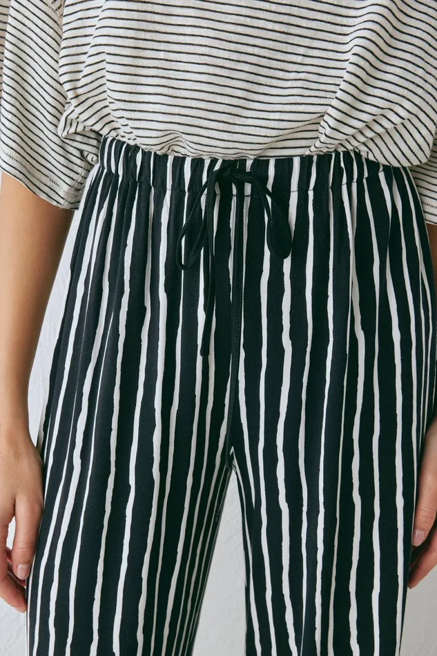 VRG GRL Rieti Pants Black Stripe Women Pants