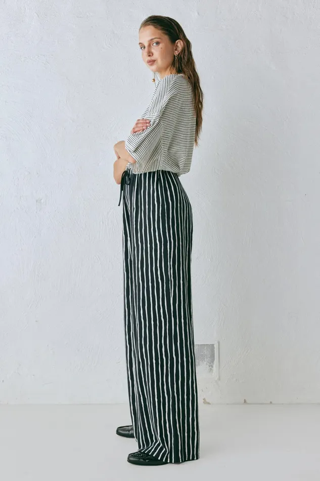 VRG GRL Rieti Pants Black Stripe Women Pants