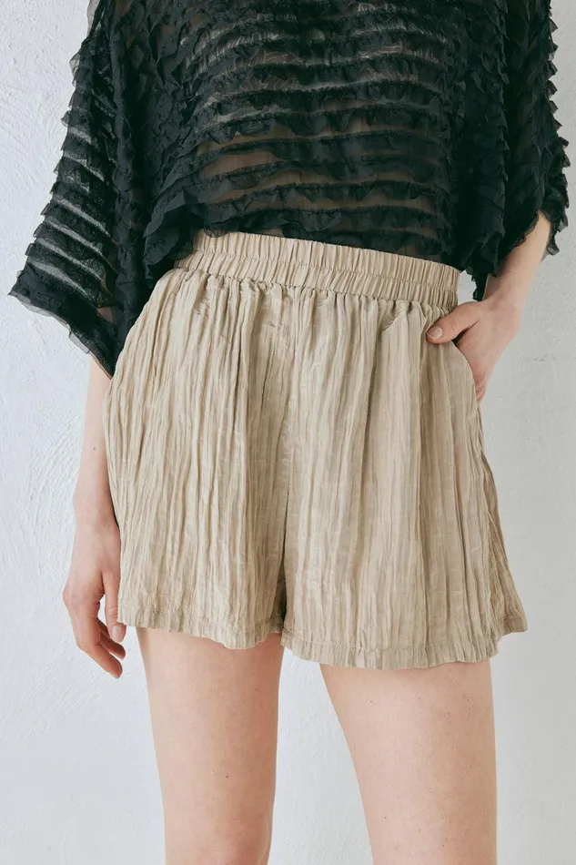 VRG GRL The Sea and I Shorts Taupe Women Sets VRG GRL The Sea and I Shorts Taupe Women Sets