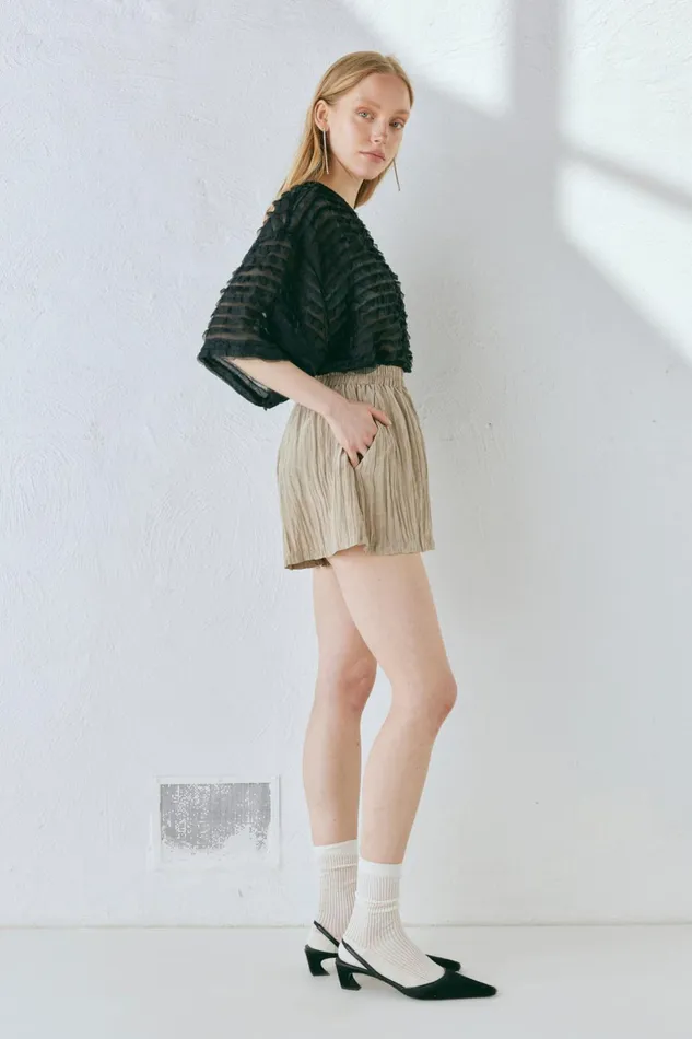 VRG GRL The Sea and I Shorts Taupe Women Sets VRG GRL The Sea and I Shorts Taupe Women Sets