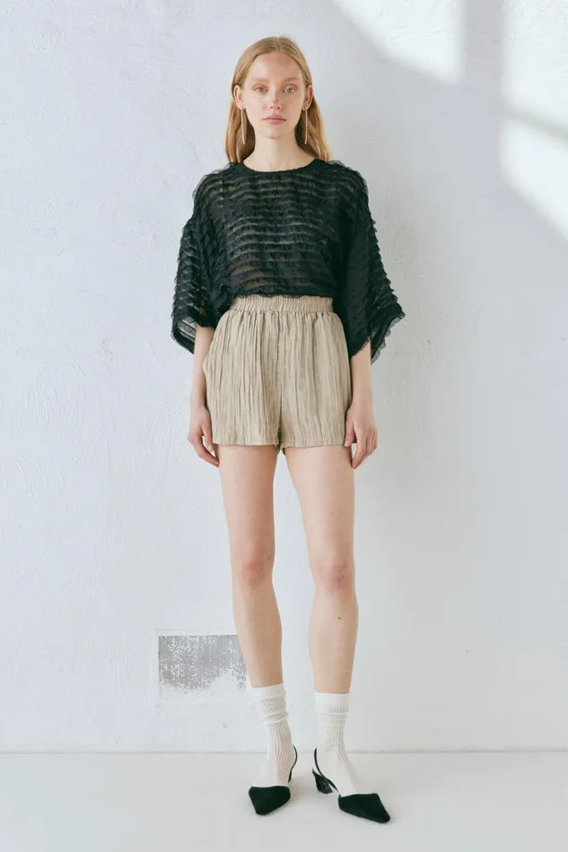 VRG GRL The Sea and I Shorts Taupe Women Sets VRG GRL The Sea and I Shorts Taupe Women Sets