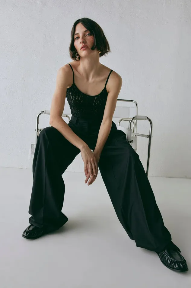 VRG GRL Zola Pants Black Women Pants VRG GRL Zola Pants Black Women Pants