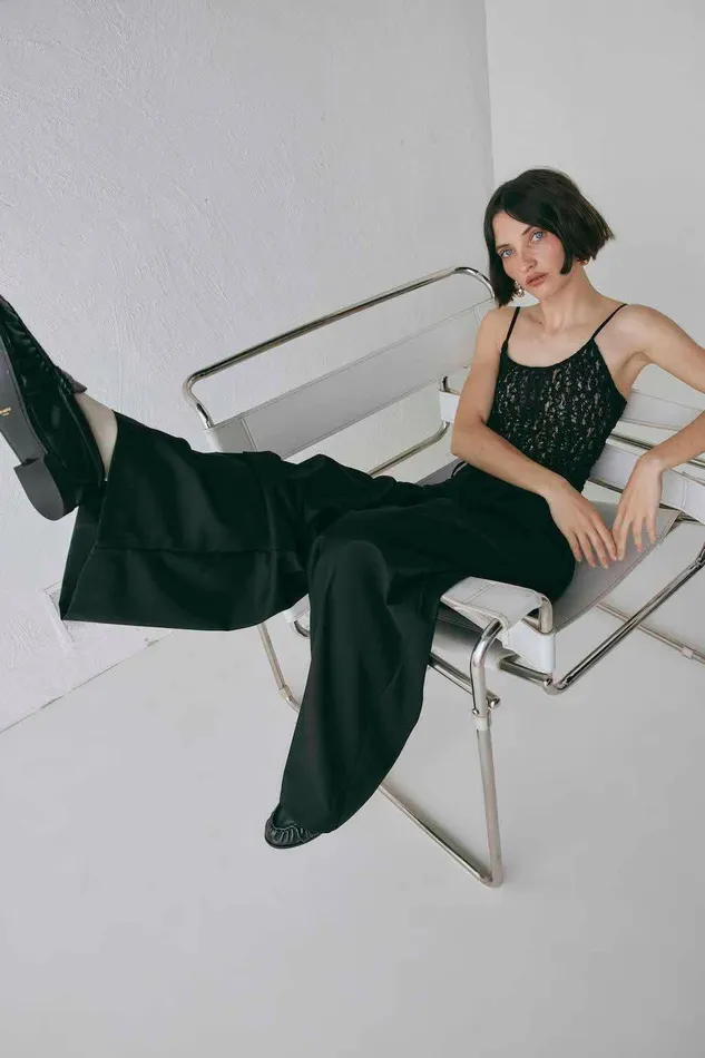 VRG GRL Zola Pants Black Women Pants VRG GRL Zola Pants Black Women Pants