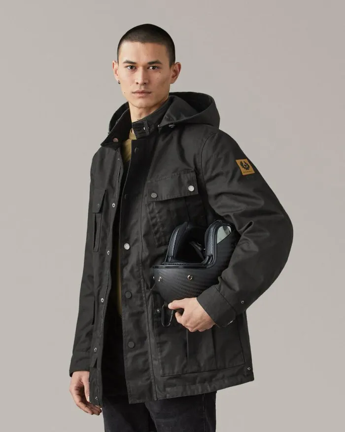 Waxed Jackets Men Belstaff Centenary Campaign Motorcycle Coat Black Waxed Jackets Men Belstaff Centenary Campaign Motorcycle Coat Black